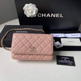 CHANEL WOC маленькая сумка с цепочкой, сумка через плечо Верхняя