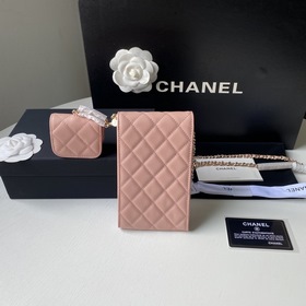 CHANEL Сумка с двойной буквой C для мобильного телефона Верхняя ч