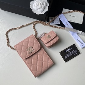 CHANEL Сумка с двойной буквой C для мобильного телефона Верхняя ч