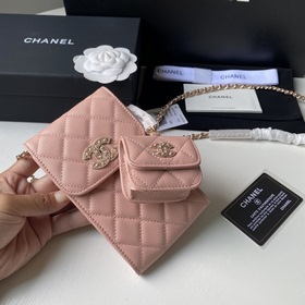 CHANEL Сумка с двойной буквой C для мобильного телефона Верхняя ч