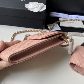 CHANEL Сумка с двойной буквой C для мобильного телефона Верхняя ч