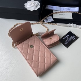 CHANEL Сумка с двойной буквой C для мобильного телефона Верхняя ч