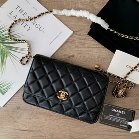 Chanel 22S Новая модель маленькой сумочки с цепочкой и золотым ша
