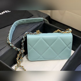 CHANEL Ручная сумка с двойным логотипом и ромбовидным узором Моде
