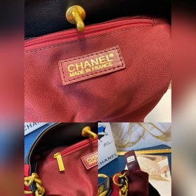 CHANEL Ретро-сумка из телячьей кожи с ромбовидным узором и ремешк