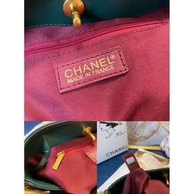CHANEL Ретро-сумка из телячьей кожи с ромбовидным узором и ремешк