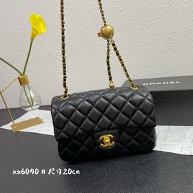 Новая модель сумки Chanel с крышкой Сумка с золотой цепочкой Пос