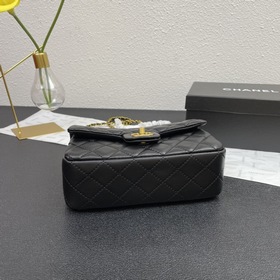 Новая модель сумки Chanel с крышкой Сумка с золотой цепочкой Пос