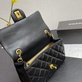 Новая модель сумки Chanel с крышкой Сумка с золотой цепочкой Пос