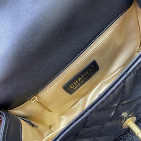 Новая модель сумки Chanel с крышкой Сумка с золотой цепочкой Пос