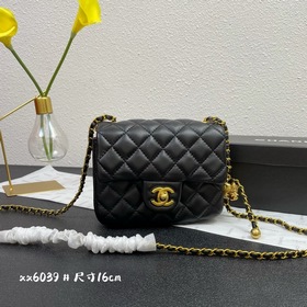 Новая модель сумки Chanel с крышкой Сумка с золотой цепочкой Пос