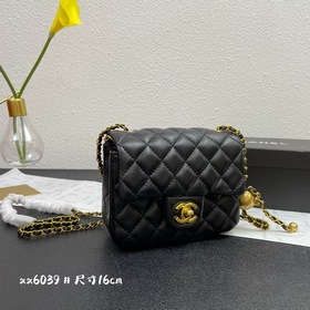 Новая модель сумки Chanel с крышкой Сумка с золотой цепочкой Пос