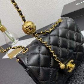 Новая модель сумки Chanel с крышкой Сумка с золотой цепочкой Пос