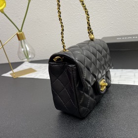 Новая модель сумки Chanel с крышкой Сумка с золотой цепочкой Пос