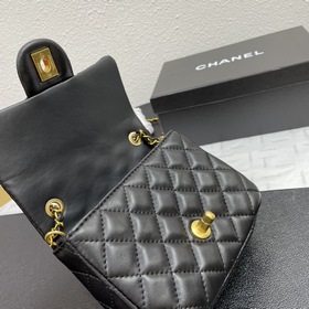 Новая модель сумки Chanel с крышкой Сумка с золотой цепочкой Пос