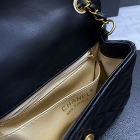 Новая модель сумки Chanel с крышкой Сумка с золотой цепочкой Пос