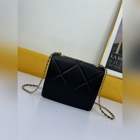 Chanel/Chanel Женская сумка из кожи с ромбовидным узором, сумка д