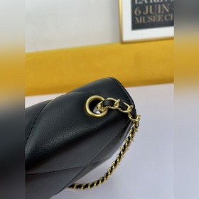 Chanel/Chanel Женская сумка из кожи с ромбовидным узором, сумка д