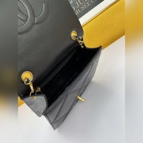 Chanel/Chanel Женская сумка из кожи с ромбовидным узором, сумка д