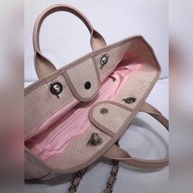 CHANEL Модель A66941 Женская сумка для покупок из джинсовой ткани