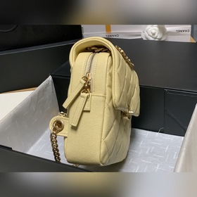 CHANEL Модель AS3108 Двойной рюкзак из кожи личи Новая весенняя и