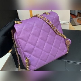 CHANEL Модель AS3108 Двойной рюкзак из кожи личи Новая весенняя и