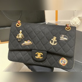 CHANEL Модель 01112 Сумка через плечо с клапаном и цепочкой Сумка