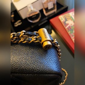 CHANEL 21 квадратный футляр для очков с градиентным темно-синим ц