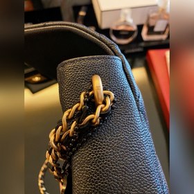 CHANEL 21 квадратный футляр для очков с градиентным темно-синим ц