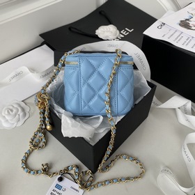 Chanel 22ss Маленькая косметичка с ажурными шариками Небольшая к