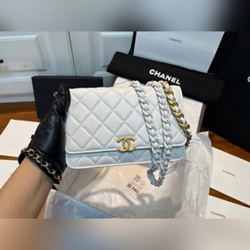 CHANEL Акрил Цепочка Элегантная изысканная сумка Модель 33814 Р