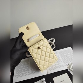 Chanel с двойным C-образным замком и регулируемой цепочкой из ове