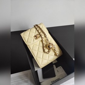 Chanel с двойным C-образным замком и регулируемой цепочкой из ове