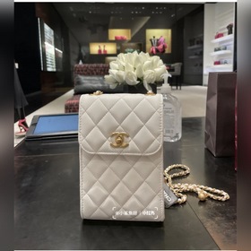 Chanel с двойным C-образным замком и регулируемой цепочкой из ове