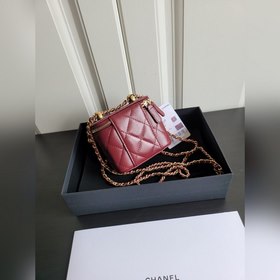 Chanel Импортная кожа с масляным покрытием, маленькая косметичка 