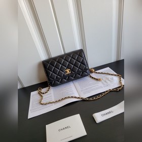 Chanel Кожаная сумка Cf woc с ромбовидным узором, регулируемый ре