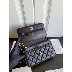 Chanel Кожаная сумка Cf woc с ромбовидным узором, регулируемый ре