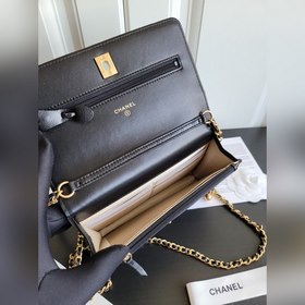 Chanel Кожаная сумка Cf woc с ромбовидным узором, регулируемый ре