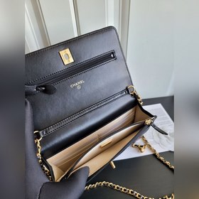 Chanel Кожаная сумка Cf woc с ромбовидным узором, регулируемый ре