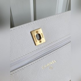 Chanel Золотая монета из кожи тельца Woc Сумка для денег с золото