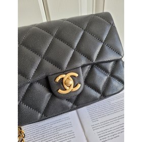 CHANEL Сумка через плечо с золотой цепочкой, модель 99177 Действи