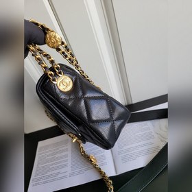 CHANEL Сумка через плечо с золотой цепочкой, модель 99177 Действи