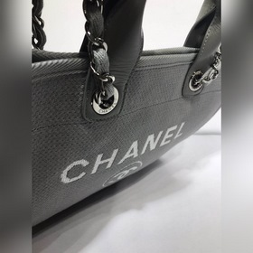 CHANEL Модель A66941 Женская сумка для покупок из джинсовой ткани