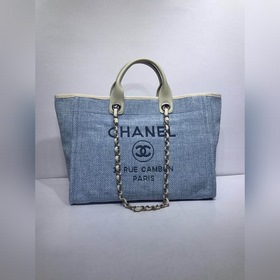 CHANEL Модель A66941 Женская сумка для покупок из джинсовой ткани