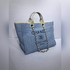 CHANEL Модель A66941 Женская сумка для покупок из джинсовой ткани