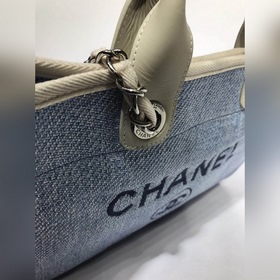 CHANEL Модель A66941 Женская сумка для покупок из джинсовой ткани