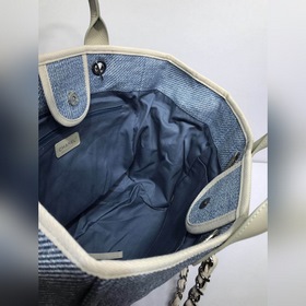 CHANEL Модель A66941 Женская сумка для покупок из джинсовой ткани