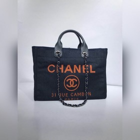 CHANEL Модель A66941 Женская сумка для покупок из джинсовой ткани