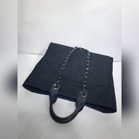 CHANEL Модель A66941 Женская сумка для покупок из джинсовой ткани