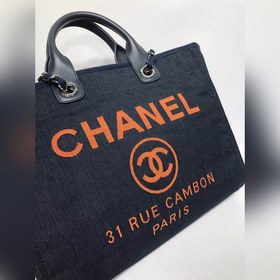 CHANEL Модель A66941 Женская сумка для покупок из джинсовой ткани